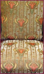 Detail fabric cushions.